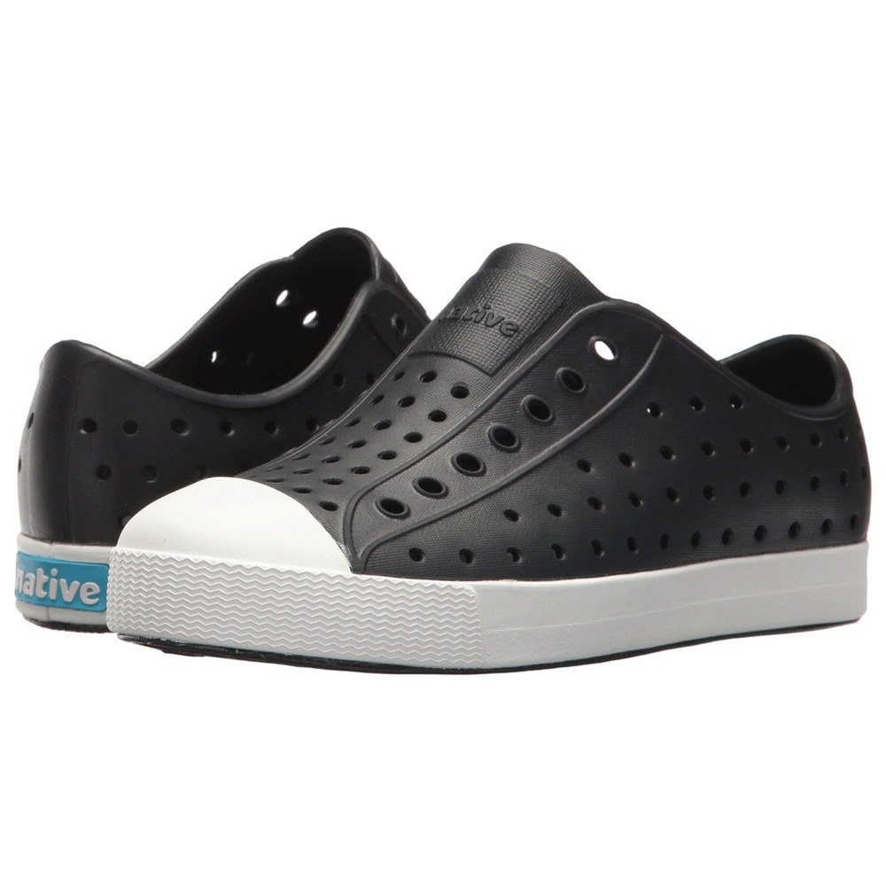 NWT Native Jefferson Shoes - Jiffy Black / Shell White size 13C kids